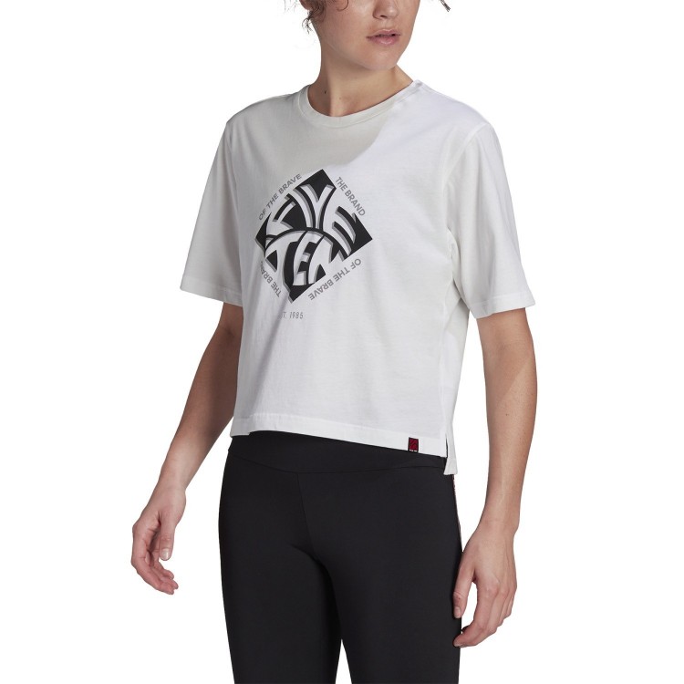 Camiseta W 5.10 Crop Blanco/Blanco Five Ten