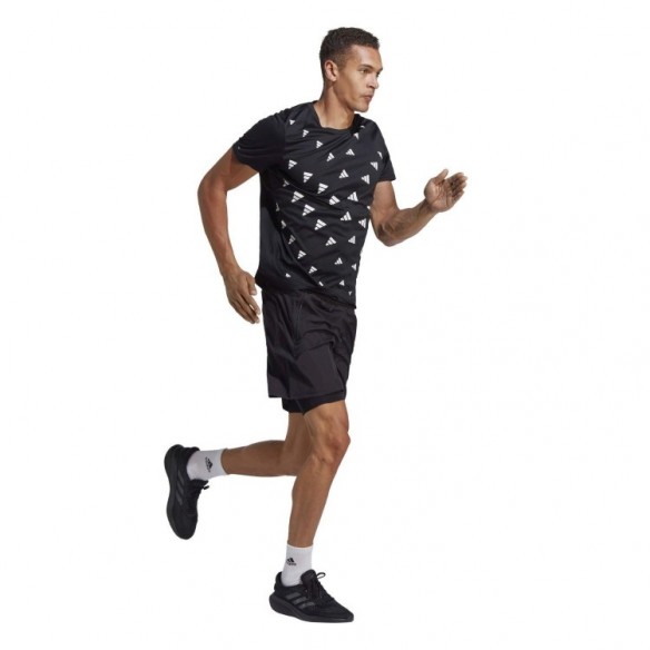 Camiseta Brand Love Negro/Blanco adidas