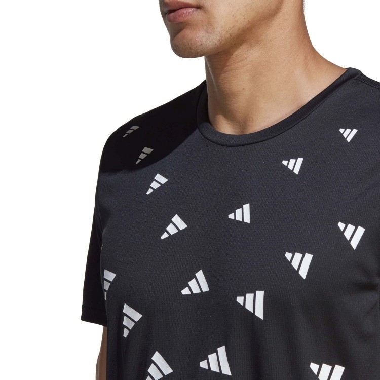 Camiseta Brand Love Negro/Blanco adidas