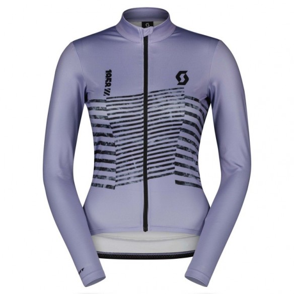 Maillot Ws RC Team Warm Graphics Ls Heather Purple