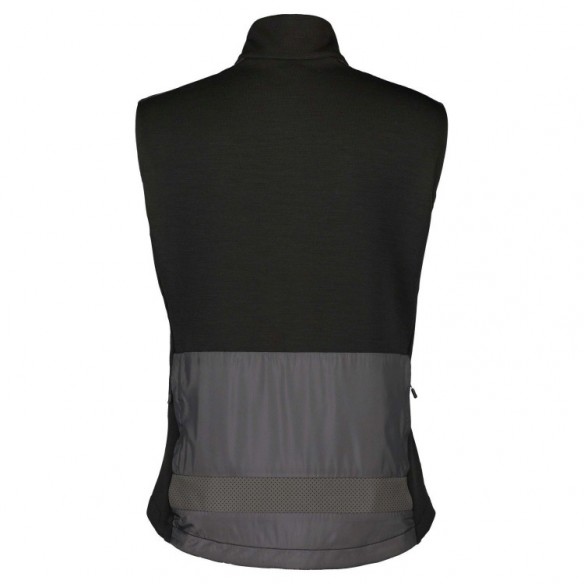 Chaleco Ws Gravel Warm Merino Black