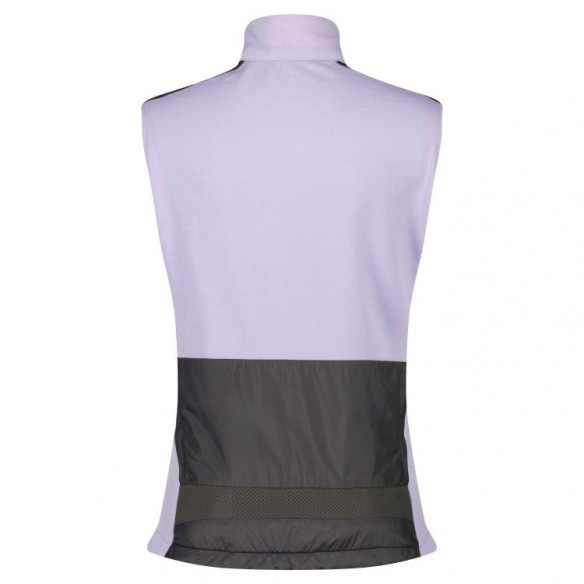 Chaleco Ws Gravel Warm Merino Heather Purple/Black