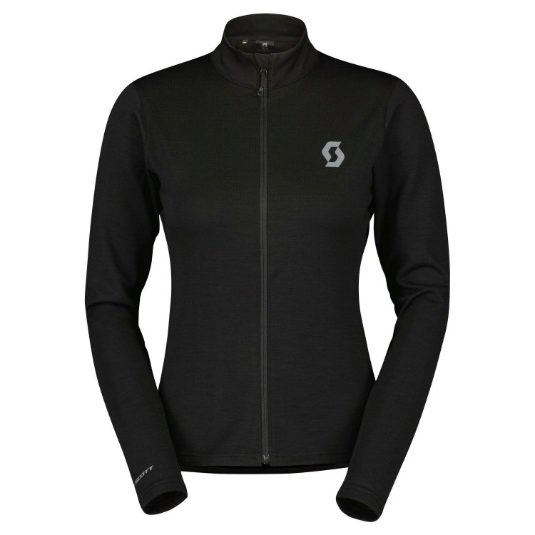 Maillot Ws Gravel Warm Merino Ls Black
