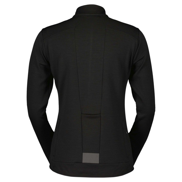 Maillot Ws Gravel Warm Merino Ls Black