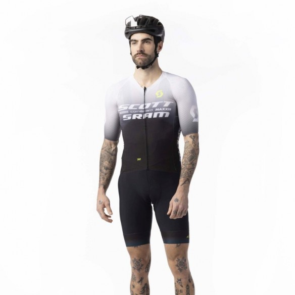 Maillot Ms RC SCOTT-Sram Aero Ss Black/White