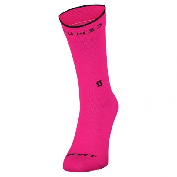 Calcetín Trail Tuned Crew Radiant Pink