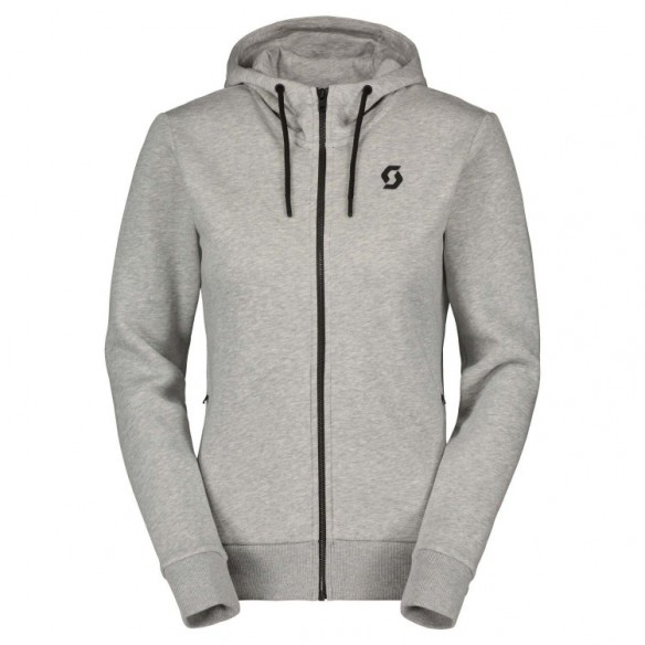Chaqueta Con Capucha Ws Tech Warm Zip Grey Melange Scott