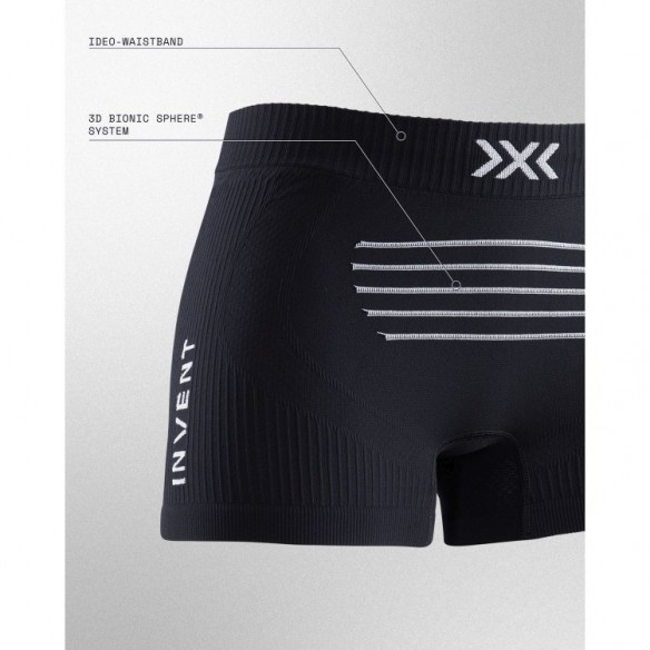 Boxer Mujer Invent Black Melange X-Bionic