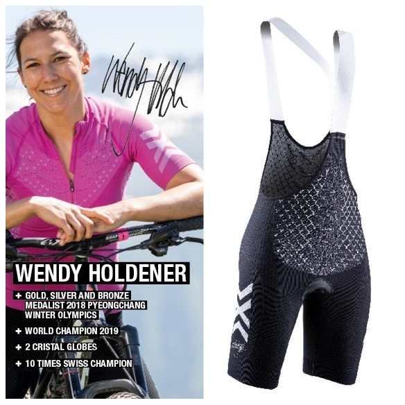 Culotte corto C/Tirantes Twyce G2 Bike Mujer Black Print X-Bionic