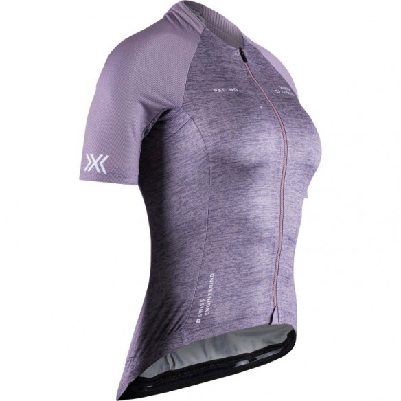 Maillot Corefusion Endurance Merino SS Mujer Dusty Lavender Melange X-Bionic