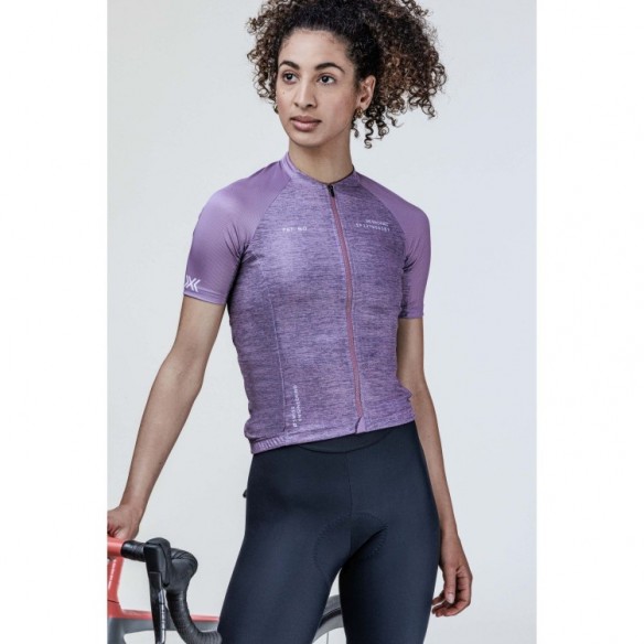 Maillot Corefusion Endurance Merino SS Mujer Dusty Lavender Melange X-Bionic