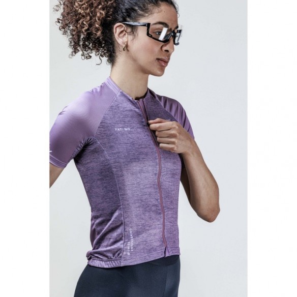 Maillot Corefusion Endurance Merino SS Mujer Dusty Lavender Melange X-Bionic