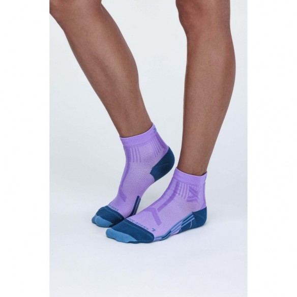 Calcetín Trail Run Discover Mujer Ankle Orchid/Sunset Blue X-Bionic