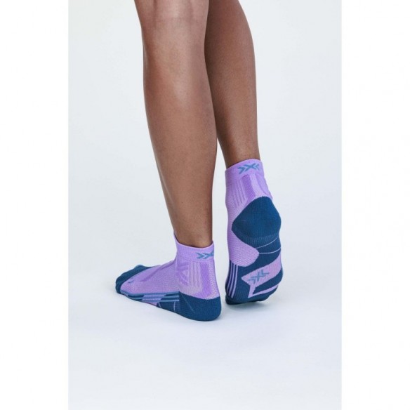 Calcetín Trail Run Discover Mujer Ankle Orchid/Sunset Blue X-Bionic