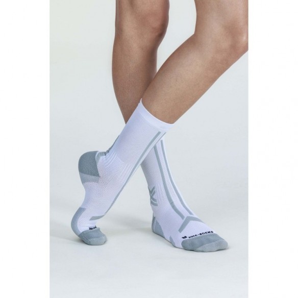 Calcetín Trail Run Discover Crew Arctic White/Pearl Grey X-Bionic