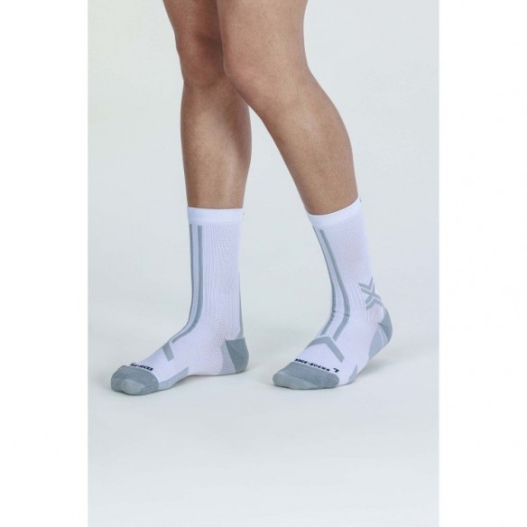 Calcetín Trail Run Discover Crew Arctic White/Pearl Grey X-Bionic