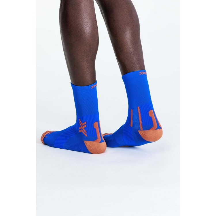 Calcetín Run Perform Crew Twyce Blue/Orange...