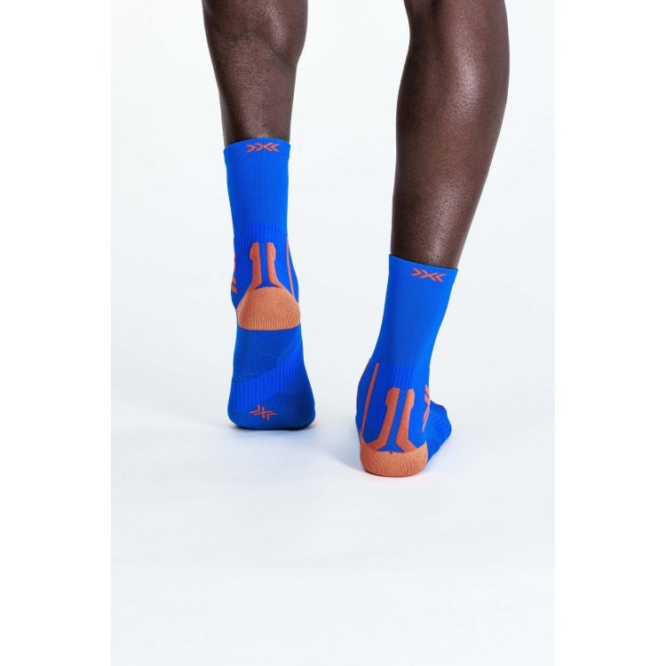 Calcetín Run Perform Crew Twyce Blue/Orange...