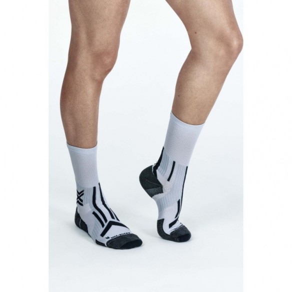 Calcetín Trailrun Perform Crew Pearl Grey/Charcoal X-Bionic