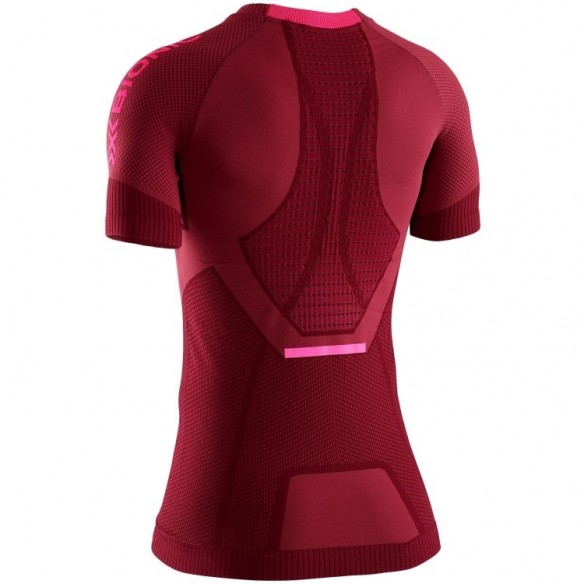 Camiseta M/C Invent Run Speed Mujer Namib Red/Neon Flamingo X-Bionic