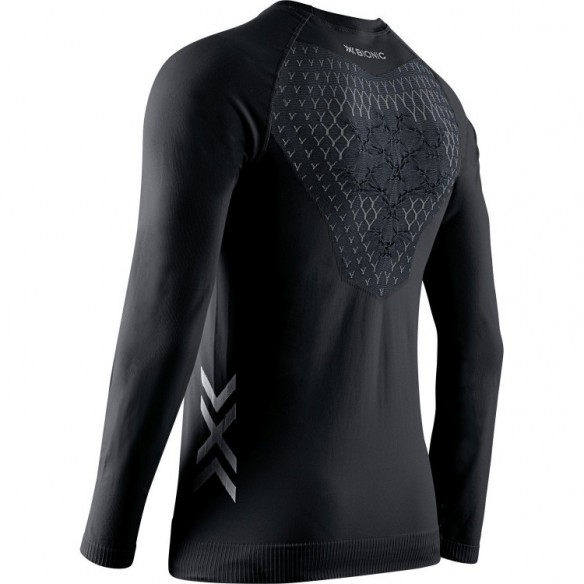 Camiseta M/L Twyce Run Hombre Black/Charcoal X-Bionic