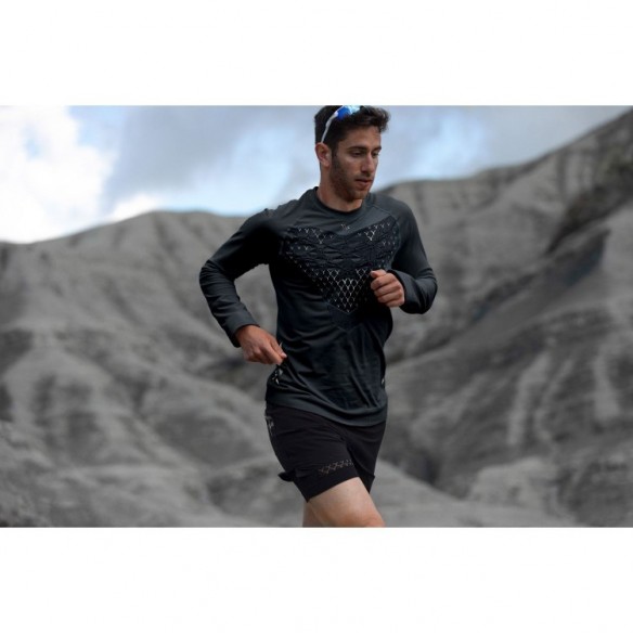 Camiseta M/L Twyce Run Hombre Black/Charcoal X-Bionic