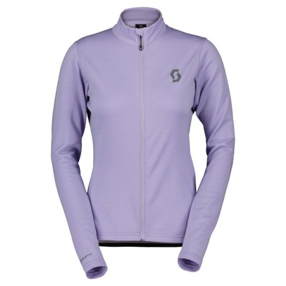 Maillot WS Gravel Warm Merino LS Heather Purple Scott