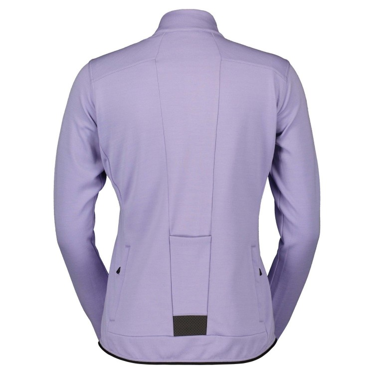 Maillot WS Gravel Warm Merino LS Heather Purple...