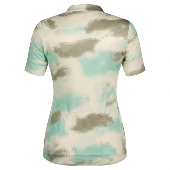 Maillot WS Endurance 10 SS Cotton White/Miami Green Scott