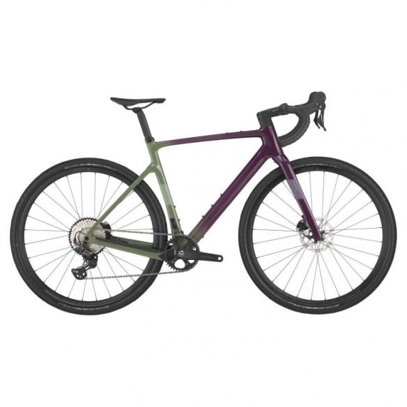 Bicicleta SCOTT Addict Gravel 40 Olivine Green/Blackberry Purple 2025
