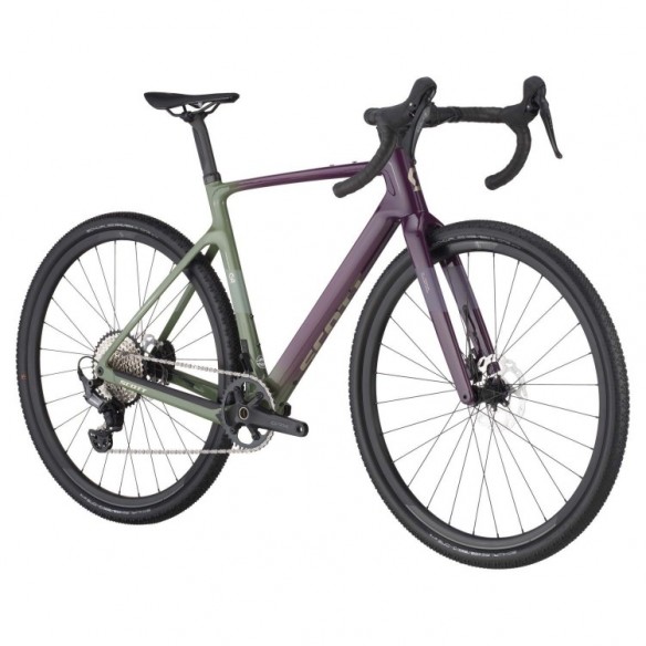 Bicicleta SCOTT Addict Gravel 40 Olivine Green/Blackberry Purple 2025