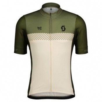 Maillot MS RC Team SS Hay Green/Cotton White Scott