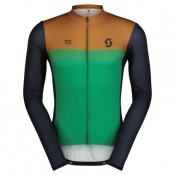 Maillot MS RC Team LS Bread Brown/Amazon Green Scott