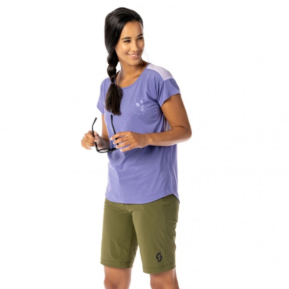 Culotte Ws Trail Flow W/Pad Fir Green